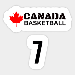 Canada Basketball Number 7 Design Gift Idea Sticker